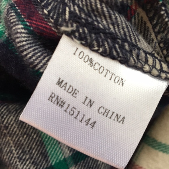 Lea & Viola denim jacket flannel bottom XS - Picture 7 of 8